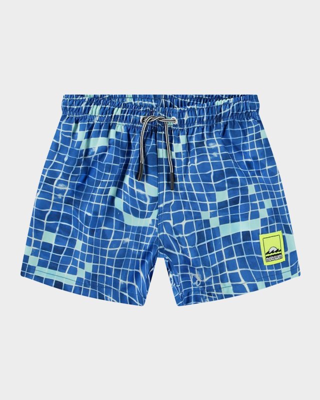 Boy's Niko Graphic Swim Trunks, Size 7